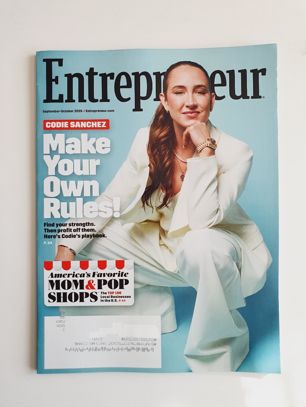 Entrepreneur Magazine September October, 2026 - Codie Sanchez